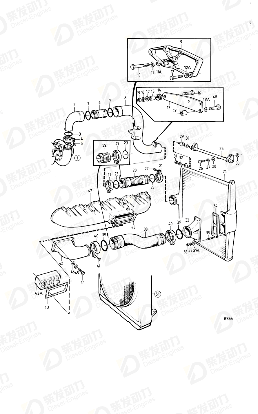 VOLVO Hose 1542890 Drawing